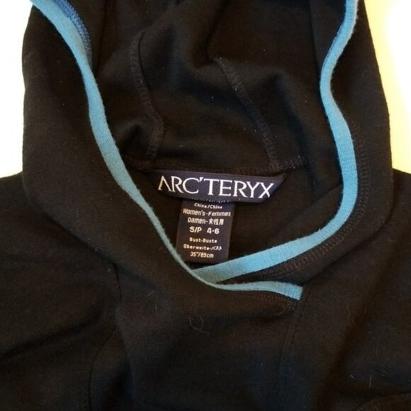 Arcteryx black hoodie wool sweater - Picture 4 of 5